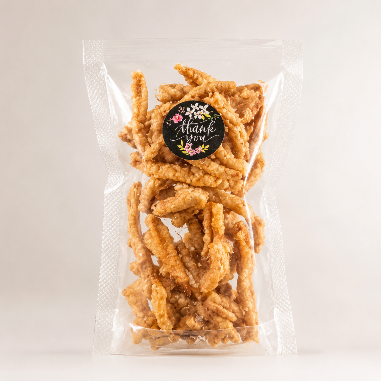 Snack keripik usus dalam kemasan